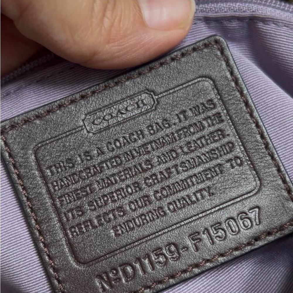 Coach Brown and Beige Signature Hobo Bag - Picture 13 of 14